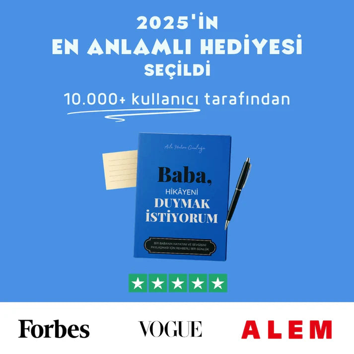 Kalpten Sayfalar™ Anne/Baba Anı Günlüğü - Kalpten Kalbe Miras