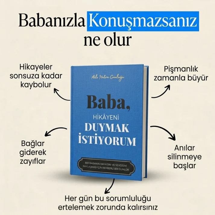 Kalpten Sayfalar™ Anne/Baba Anı Günlüğü - Kalpten Kalbe Miras