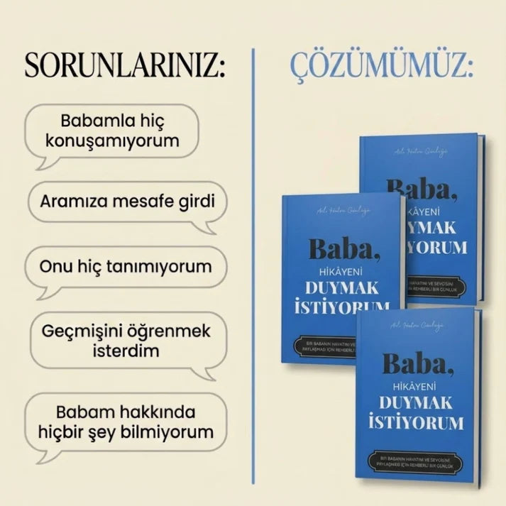 Kalpten Sayfalar™ Anne/Baba Anı Günlüğü - Kalpten Kalbe Miras